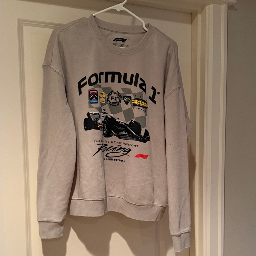 NWT Gray Formula 1 Sweatshirt